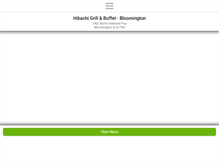 Tablet Screenshot of hibachigrillbuffetbloomington.com